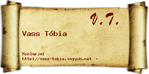 Vass Tóbia névjegykártya